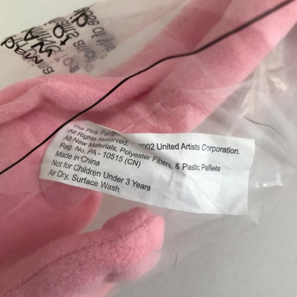 Vintage 2002 Pink Panther Stuffed Toy Owen’s Corning Exclusive NWT - Picture 5 of 5
